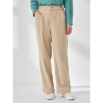 パンツ コーデュロイジャージーセミワイドパンツ レディース