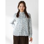 ブラウス シャツ 花柄プリントブラウス レディース