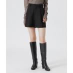 パンツ タックショートパンツ レディース