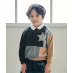 トレーナー  襟付きスターパッチトレーナー キッズ 子供服 男の子 女の子