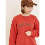 tシャツ 飛び裏毛ざっくり刺繍ロゴスウェット レディース