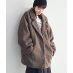 ショッピングレトロ ジャケット テーラードジャケット 「WEB限定」ループボアテーラードコート レディース