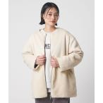 ノーカラーコート コート フェイクムートン ボア ノーカラーコート 「A DAY IN THE LIFE」 レディース