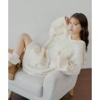 ワンピース フードケーブルミニニットワンピース