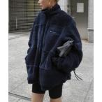 ショッピングもこもこ ブルゾン アウター 「Hideka Original」2WAYリバーシブルボアブルゾン / ジャケット アウター ボア もこもこ ブルゾン ファー ダ
