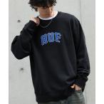 ショッピング裏起毛 トレーナー スウェット 「HUF/ハフ」ARCH APPLIQUE CREW NECK/裏起毛 ロゴアップリケ クルーネックスウェット メンズ レディ