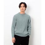 ショッピングコムサ セーター ニット モール ケーブル入りワイドリブニット メンズ