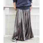 スカート ホイルプリーツスカート