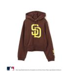 ショッピングスタッズ パーカー atmos pink MLB Studs Logo Sweat Hoodie / アトモス ピンク エムエルビー スタッズ ロゴ スウェット