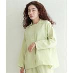 パジャマ ルームウェア 「着る保湿クリーム」長袖前開き襟付きスリーピングウェア レディース