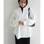 ショッピングアンドミー ブラウス シャツ ノーカラーシャツブラウス レディース