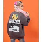トレーナー  HELLO KITTY×mejaneコラボ 裏起毛BIGスウェット トレーナー キッズ 子供服 女の子