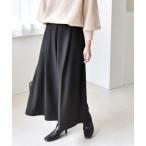 パンツ quaranciel:「洗濯機可能」ウォーム タック ワイド キュロット パンツ レディース