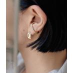 ショッピングイヤーカフ イヤーカフ 「スターリングシルバー使用」バイカラー変形フープイヤーカフ レディース