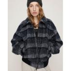 ショッピング服 ブルゾン アウター SHAGGY CHECK BZ シャギー チェック ブルゾン 秋服 冬服 レディース