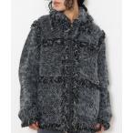 ジャケット テーラードジャケット FLUFFY TWEED JK フラッフィー ツイード ジャケット 秋服 冬服 レディース