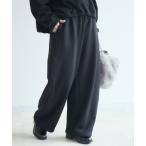 パンツ cloche 裏起毛カーブシルエットパンツ レディース