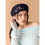帽子 ベレー帽 「L.B CANDY STOCK」デコラティブベレー帽 レディース