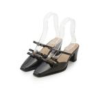 パンプス 「L.B CANDY STOCK」ビジューリボンストラップミュール