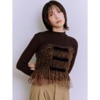 ショッピングリボン ニット セーター リボンビスチェセットニットトップス レディース