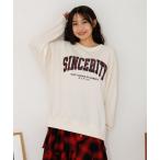 ショッピングワッペン トレーナー  ベロアワッペンルーズウラケ キッズ 子供服 女の子