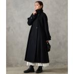 コート チェスターコート RESCWOOL(R)  ビーバー3WAYカラーバックタックAラインロングコート レディース
