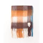 マフラー ストール 「THE BAGMATI/ザ・バグマティー」フリンジチェックマフラー　大判ストール　40×180cm レディース メンズ