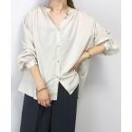 ショッピングVita ブラウス シャツ エステルローンギャザーブラウス レディース