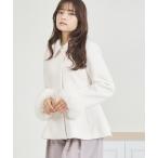 コート チェスターコート WEB限定 2025秋冬新作 2way袖ファーペプラムコート レディース