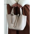 ハンドバッグ タッセル付きハンディトート