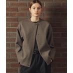 ショッピングカジュアル コート アウター ノーカラーショートコート レディース