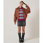 デニムスカート パッチワーク デニム ミニスカート TINA：JOJUN