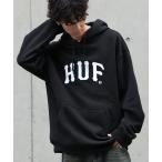 ショッピングTOKYO パーカー 「HUF/ハフ」ARCH P/O HOODIE/裏起毛 ロゴプリント プルオーバーパーカー メンズ レディース