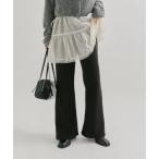 ショッピング細身 パンツ 細身フレアパンツ レディース