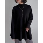 ショッピングタートルネック ニット セーター 「保湿」「静電気防止」テントラインニットトップス レディース