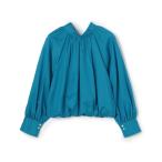 ショッピングシルク ブラウス シャツ コットンシルクサテン 2-wayボウタイブラウス レディース