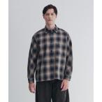 ショッピングTOKYO シャツ 「CITY TOKYO/シティートーキョー」ソフトドレープオンブレチェックシャツ メンズ