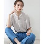 「N.（N. Natural Beauty Basic）」 半袖ブラウス MEDIUM ライトベージュ レディース