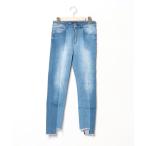 [JEANASIS] обтягивающие джинсы брюки S голубой женский 
