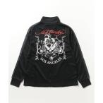「Ed Hardy」 ジャージブルゾン L ブラック メンズ