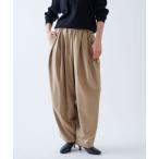 ショッピングウール パンツ ウールライクボリュームドロストパンツ レディース