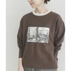 トレーナー スウェット フォトプリントスウエット レディース