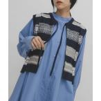 ベスト ジレ ジャガードリメイクベスト レディース