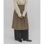 スカート プリーツミディスカート