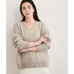 ショッピングカシミア ニット セーター カシミア混Vネックニットプルオーバー レディース