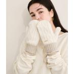 手袋 カシミア混グローブ レディース