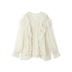 ショッピングファーファ ブラウス シャツ フリルチュニックブラウス レディース