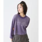 ニット セーター 「LTXC」ロゴヴィンテージクロップドニット キッズ 子供服 女の子