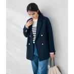 ジャケット テーラードジャケット 「ストレッチ/雑誌InRed(宝島社)11月号掲載」ダブルブレストジャケット レディース