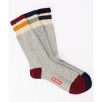 ショッピング靴下 靴下 シンカー ライン柄 クルー丈 ソックス(25.0-27.0cm対応) メンズ